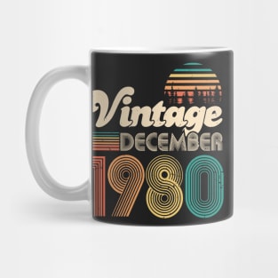 40th birthday gifts for men and women December 1980 gift 40 Mug